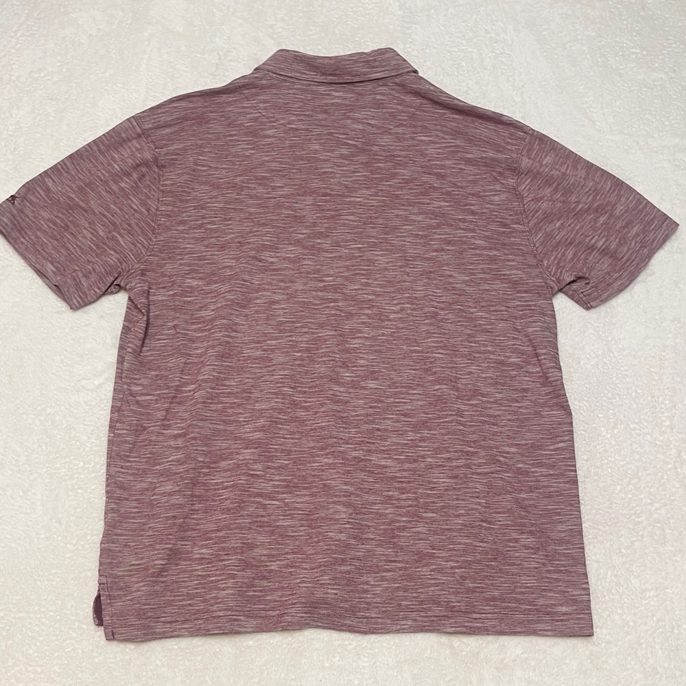 Rodd & Gunn Burgundy Stripe Short Sleeve‎ Business Casual Golf Polo Short 2XL - Picture 2 of 8